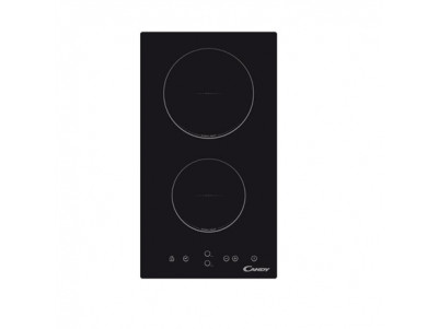 Candy Domino CDH 30 Vitroceramic, Number of burners/cooking zones 2, Black, Display, Timer