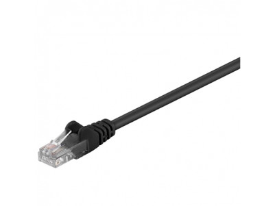 Goobay CAT 5e patch cable, U/UTP 68647 2 m, Black