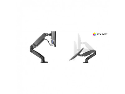 ICY BOX IB-MS303-T Monitor stand with desk mounted base for a screen size up to 27"