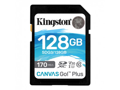 Kingston Canvas Go! Plus 128 GB, SD, Flash memory class 10