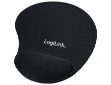 Mousepad with Gel Wrist Rest Support, Logilink ID0027 Black