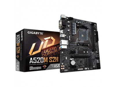 Gigabyte A520M S2H 1.0 Processor family AMD, Processor socket AM4, DDR4 DIMM, Memory slots 2, Chipset AMD A, Micro ATX