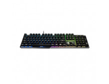 MSI GK50 Elite, Gaming keyboard, RGB LED light, US, Wired, Black/Silver