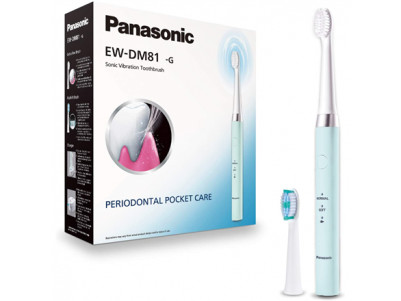 Panasonic Electric Toothbrush EW-DM81-G503 Rechargeable, For adults, Number of brush heads included 2, Number of teeth brushing 