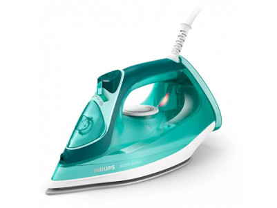 Philips Iron DST3030/70 Steam Iron, 2400 W, Water tank capacity 300 ml, Continuous steam 40 g/min, Green