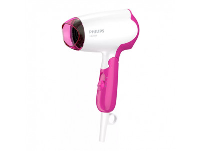 Philips Hair Dryer BHD003/00 1400 W, Number of temperature settings 2, White/Pink