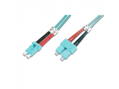 Digitus FO Patch Cord, Duplex, LC to LC SC MM OM3 50/125 , 2 m