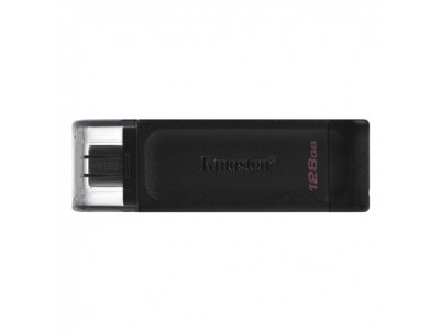 Kingston USB Flash Drive DataTraveler 70 128 GB, USB 3.2 Gen 1 Type-C, Black