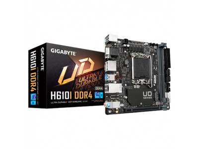 Gigabyte H610I DDR4 1.0 M/B Processor family Intel, Processor socket LGA1700, DDR4 DIMM, Memory slots 2, Supported hard disk dri