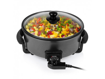 Tristar Multifunctional grill pan XL PZ-9135 Grill, Diameter 30 cm, 1500 W, Lid included, Fixed handle, Black