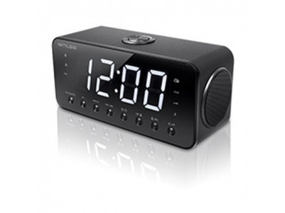 Muse Clock radio M-192CR Black, Display : 1.8 inch white LED with dimmer