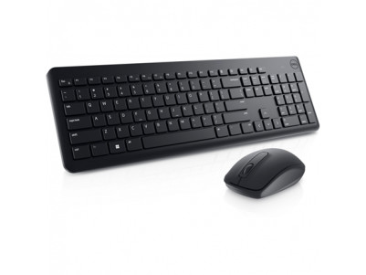 Dell Keyboard and Mouse KM3322W Keyboard and Mouse Set, Wireless, Batteries included, EE, Black