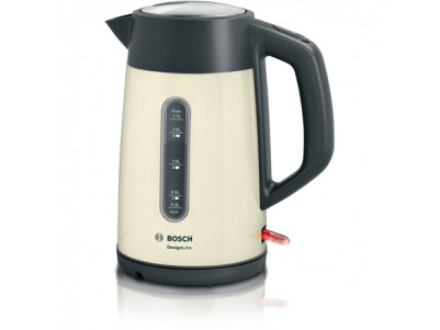 Bosch Kettle TWK4P437 Electric, 2400 W, 1.7 L, Stainless steel, Beige