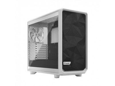 Fractal Design Meshify 2 Lite TG Clear White, E-ATX, Power supply included No