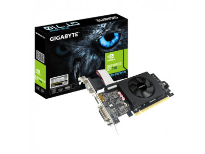 Gigabyte GV-N710D5-2GIL NVIDIA, 2 GB, GeForce GT 710, GDDR5, PCI-E 2.0 x 8, HDMI ports quantity 1, Memory clock speed 5010 MHz, 