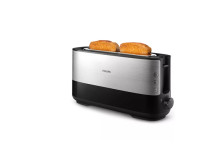 Philips Toaster HD2692/90 Viva Collection Power 950 W, Number of slots 2, Housing material Metal/Plastic, Black