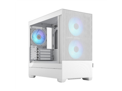 Fractal Design Pop Mini Air RGB White TG Clear Tint, mATX, Mini ITX, Power supply included No