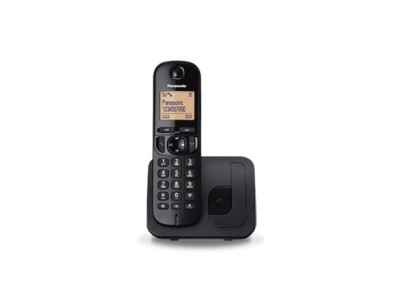 Panasonic Cordless KX-TGC210FXB Black, Built-in display, Speakerphone, Caller ID, Phonebook capacity 50 entries