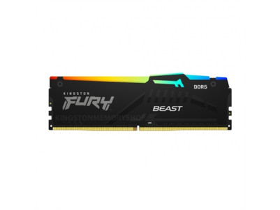 Kingston Fury Beast RGB 16 GB, DDR5, 5200 MHz, PC/server, Registered No, ECC No, 1x16 GB