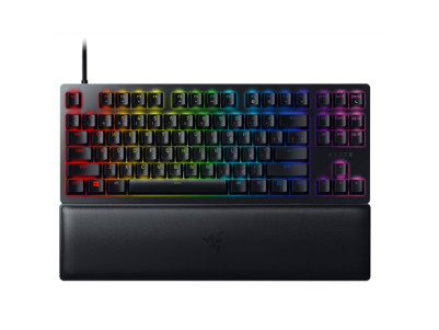 Razer Huntsman V2 Tenkeyless, Optical Gaming Keyboard, RGB LED light, RU, Black, Wired, Linear Red Switch