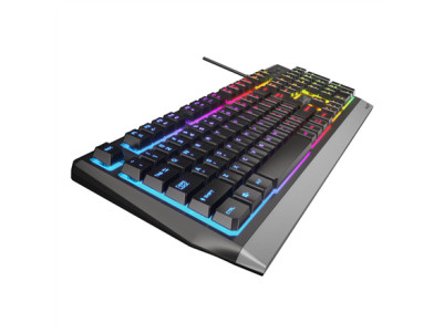 Genesis Rhod 300 RGB Gaming keyboard, RGB LED light, US, Black, Wired