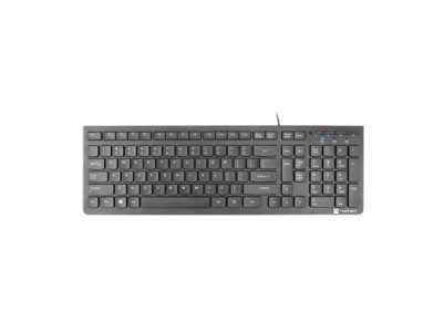 Natec Keyboard Discus 2 Slim Wired, US Layout, USB 2.0, Black