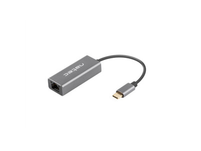 Natec Ethernet Adapter, Cricket USB 3.1, USB 3.1 to RJ45, Gray