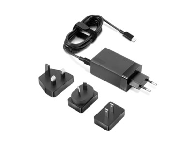 Lenovo Travel Adapter USB-C AC Black, 65 W