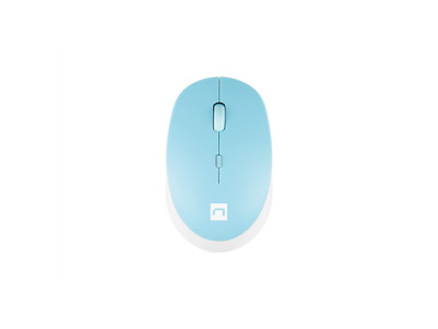 Natec Mouse Harrier 2 Wireless, White/Blue, Bluetooth