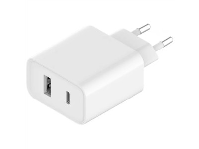 Xiaomi Wall Charger (Type-A+Type-C) EU Mi 33W Fast charging, White, 33 W