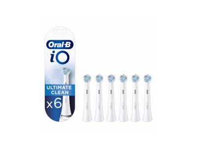 Oral-B Replacement Toothbrush Heads iO Ultimate Clean For adults, Number of brush heads included 6, White