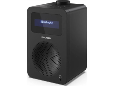 Sharp DR-430(BK) Digital Radio, FM/DAB/DAB+, Bluetooth 5.0, Midnight Black