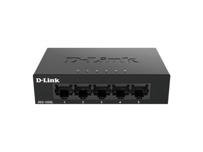 D-Link Ethernet Switch DGS-105GL/E Unmanaged, Desktop, 1 Gbps (RJ-45) ports quantity 5