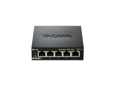 D-Link Ethernet Switch DGS-105/E Unmanaged, Desktop, 1 Gbps (RJ-45) ports quantity 5