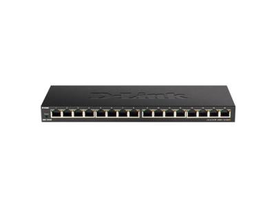 D-Link 16-Port Gigabit Desktop Switch DGS-1016S Unmanaged, Desktop