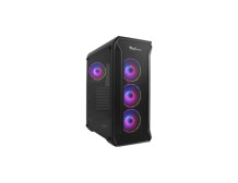 GENESIS IRID 505 ARGB Pc case, Midi tower, 2xUSB 3.0, 2xUSB 2.0, 2x Jack, Black