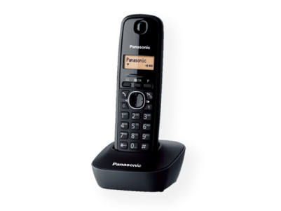 Panasonic Cordless KX-TG1611FXH Black, Caller ID, Wireless connection, Phonebook capacity 50 entries, Built-in display,