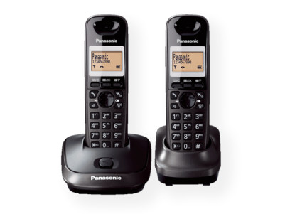 Panasonic Cordless KX-TG2512FXT Black, Caller ID, Wireless connection, Phonebook capacity 50 entries, Conference call, Built-in 