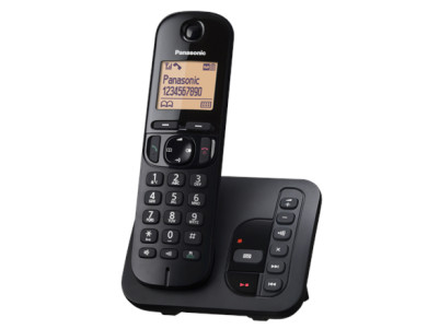 Panasonic Cordless KX-TGC220FXB Black, Built-in display, Speakerphone, Caller ID, Phonebook capacity 50 entries