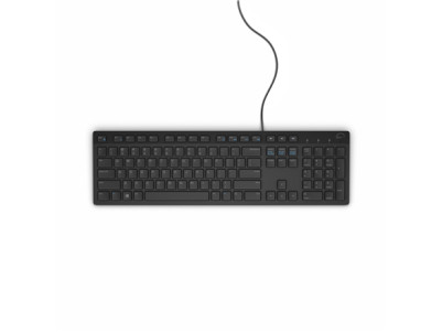 Dell KB216 Standard, Wired, Chiclet style, RU, Black, Numeric keypad, 503 g