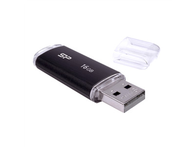 Silicon Power Ultima U02 16 GB, USB 2.0, Black