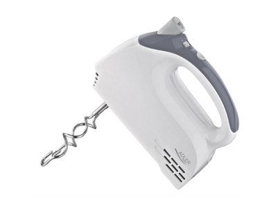 Adler Mixer AD 4201 g Hand Mixer, 300 W, Number of speeds 5, Turbo mode, White