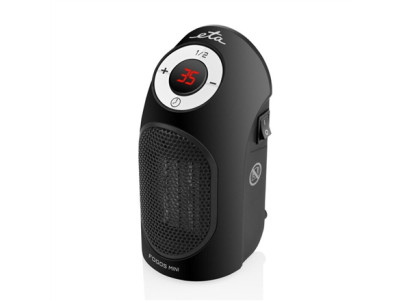 ETA Heater ETA162390000 Fogos mini Fan heater, 400 W, Suitable for rooms up to 8 m , Black