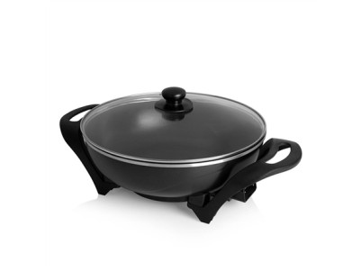 Tristar Electric Wok PZ-9130 1500 W, Stainless steel, 4.5 L, Black