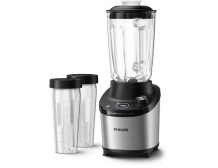 Philips High Speed Blender HR3760/10 7000 Series Tabletop, 1500 W, Jar material Glass, Jar capacity 2 L, Ice crushing, Metal/Bla