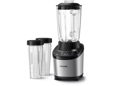 Philips High Speed Blender HR3760/10 7000 Series Tabletop, 1500 W, Jar material Glass, Jar capacity 2 L, Ice crushing, Metal/Bla