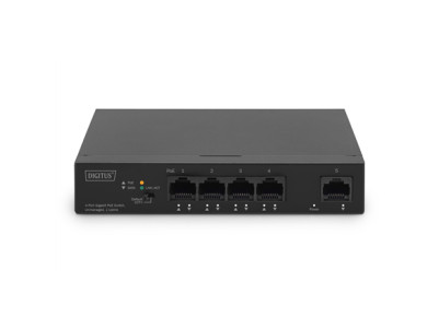 Digitus 4 Port Gigabit PoE Switch DN-95330-1 10/100/1000 Mbps (RJ-45), Unmanaged, Desktop, Ethernet LAN (RJ-45) ports 4