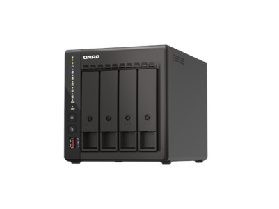 QNAP 4-Bay desktop NAS TS-453E-8G Up to 4 HDD/SSD Hot-Swap, J6412 Quad-Core, Processor frequency 2.6 GHz, 8 GB, 2 x HDMI 1.4b, 2