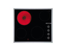 Bosch Hob PKE645CA2E Vitroceramic, Number of burners/cooking zones 4, Rotary knobs, Black, Made in Germany