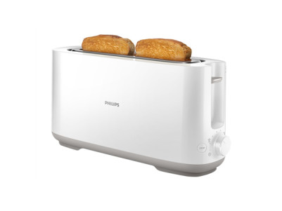 Philips Toaster HD2590/00 Daily Collection Power 870-1030 W, Number of slots 2, Housing material Plastic, White